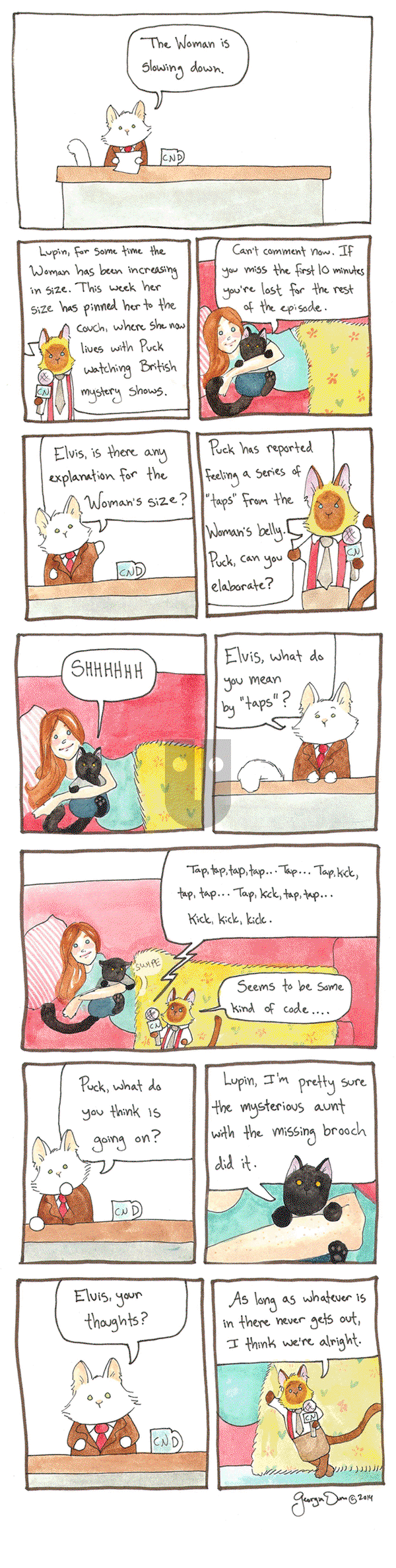 Breaking Cat News on Tuesday October 11, 2016 Comic Strip