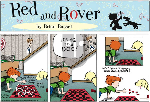Red and Rover on Sunday February 17, 2002 Comic Strip