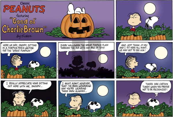 Peanuts on Sunday November 2, 2003 Comic Strip