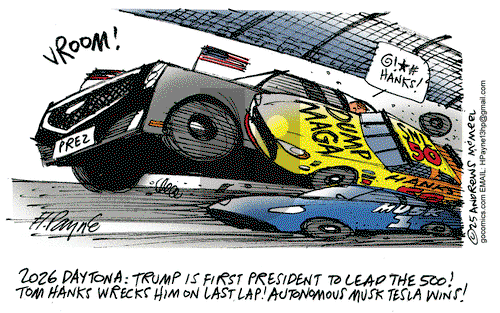 Henry Payne - Tuesday February 18, 2025 Comic Strip