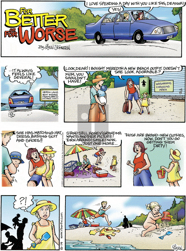 For Better or For Worse - Sunday August 14, 2005 Comic Strip