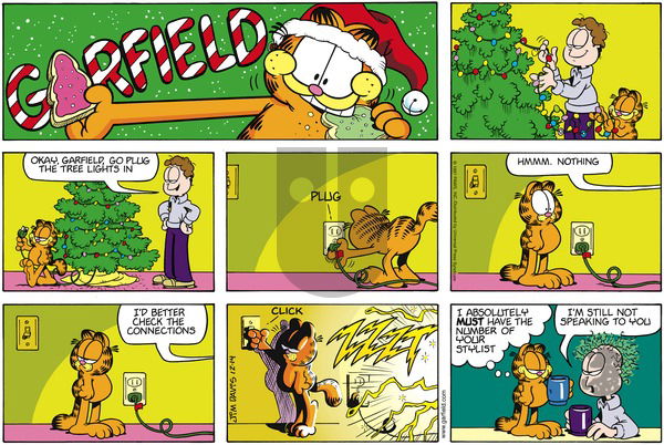 Garfield on Sunday December 14, 1997 Comic Strip