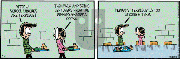Grand Avenue on Thursday March 2, 2017 Comic Strip