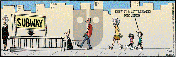 Grand Avenue on Wednesday July 20, 2016 Comic Strip