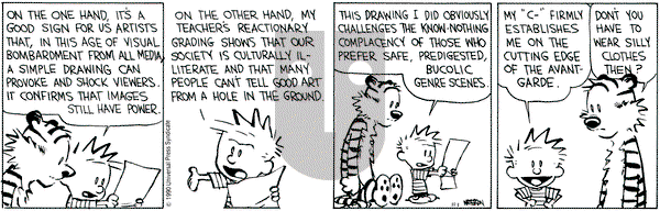 Calvin and Hobbes on Thursday November 1, 1990 Comic Strip
