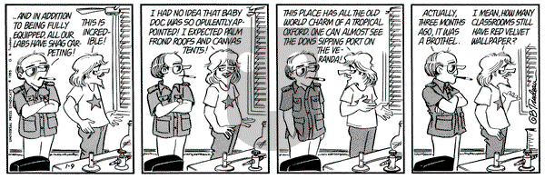 Doonesbury on Wednesday January 9, 1985 Comic Strip