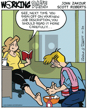 Working Daze on Thursday October 30, 2008 Comic Strip