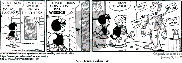 Nancy Classics on Monday January 2, 2017 Comic Strip