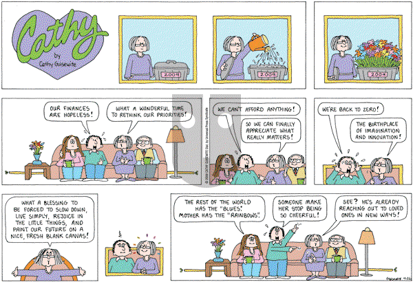 Cathy Classics - Sunday April 26, 2009 Comic Strip