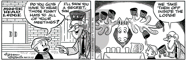 Nancy on Saturday May 31, 2003 Comic Strip