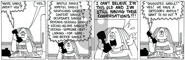 Cathy Classics on Tuesday June 9, 1998 Comic Strip