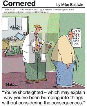 Cornered on Tuesday April 11, 2017 Comic Strip