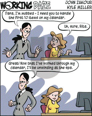 Working Daze on Wednesday August 20, 2003 Comic Strip
