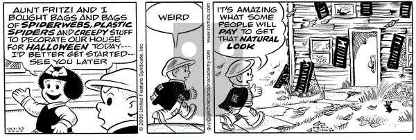 Nancy on Tuesday October 25, 2005 Comic Strip