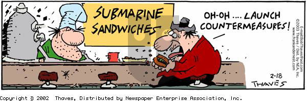 Frank and Ernest - Tuesday February 18, 2003 Comic Strip
