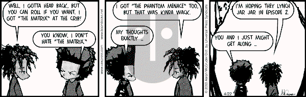 The Boondocks on Saturday November 24, 2007 Comic Strip