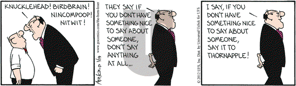 The Born Loser on Thursday January 19, 2012 Comic Strip