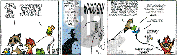 Over the Hedge on Saturday January 1, 2011 Comic Strip