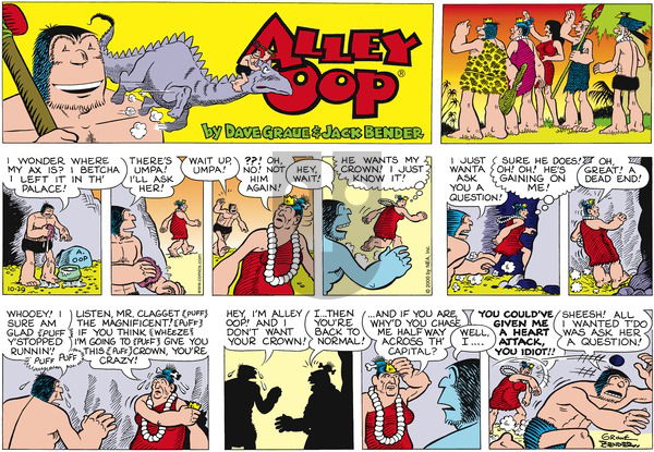 Alley Oop on Sunday October 29, 2000 Comic Strip