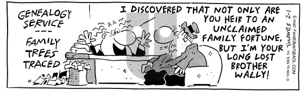 Frank and Ernest on Thursday February 1, 1996 Comic Strip