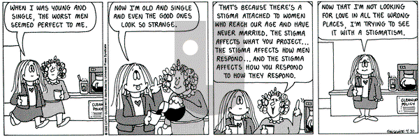 Cathy Classics on Friday April 30, 1993 Comic Strip