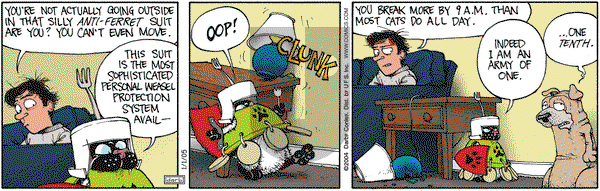 Get Fuzzy on Saturday January 1, 2005 Comic Strip