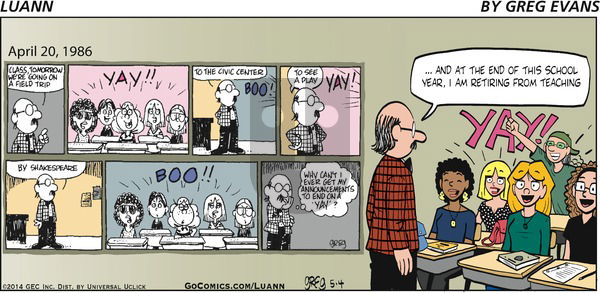 Luann - Sunday May 4, 2014 Comic Strip