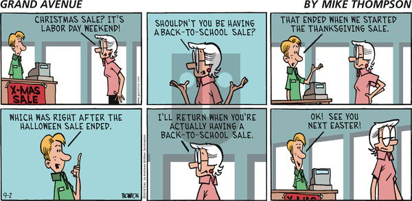 Grand Avenue on Sunday September 2, 2018 Comic Strip