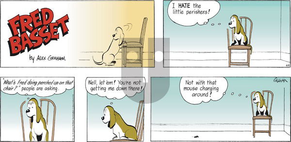 Fred Basset on Sunday April 6, 2025 Comic Strip