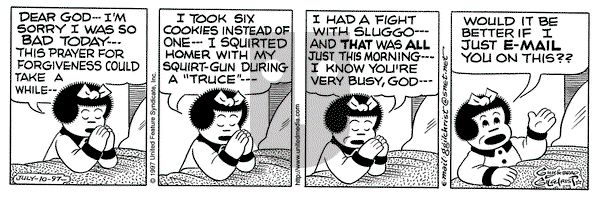 Nancy on Thursday July 10, 1997 Comic Strip
