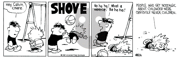 Calvin and Hobbes - Monday October 19, 1987 Comic Strip