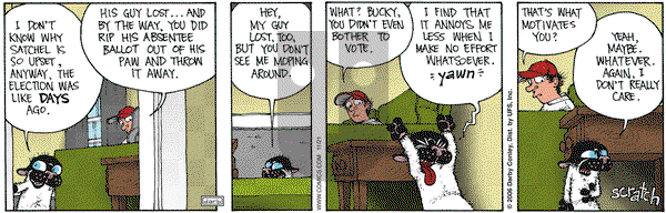 Get Fuzzy on Tuesday November 21, 2006 Comic Strip
