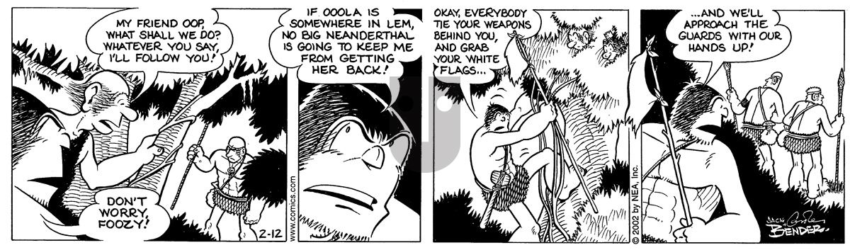 Alley Oop - Tuesday February 12, 2002 Comic Strip