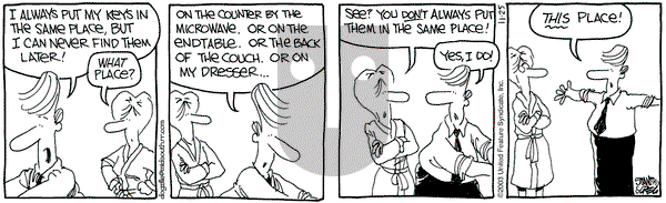 The Buckets on Tuesday November 25, 2003 Comic Strip