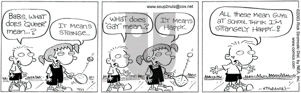 Soup to Nutz - Old on Thursday October 23, 2003 Comic Strip