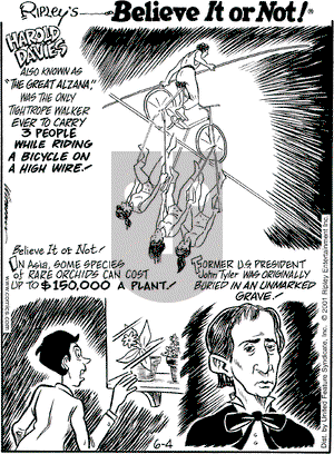 Ripley's Believe It or Not on Monday June 4, 2001 Comic Strip