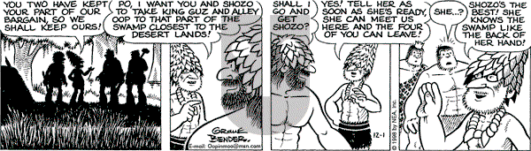 Alley Oop on Tuesday December 1, 1998 Comic Strip