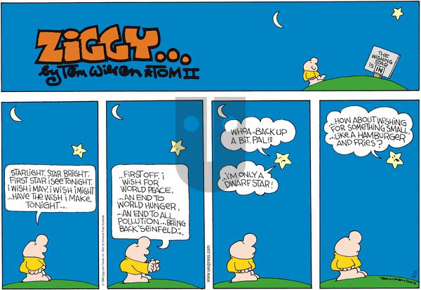 Ziggy on Sunday October 10, 1999 Comic Strip