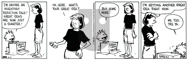 Calvin and Hobbes on Wednesday June 17, 1992 Comic Strip