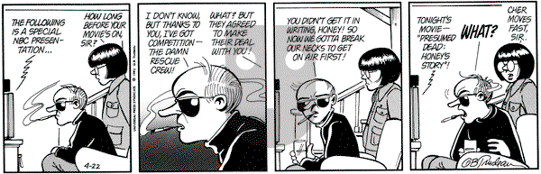 Doonesbury on Thursday April 22, 1993 Comic Strip