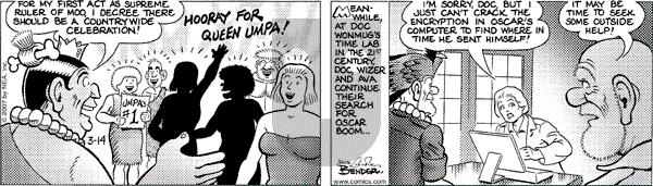 Alley Oop on Wednesday March 14, 2007 Comic Strip