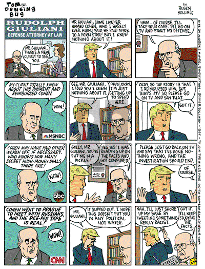 Tom the Dancing Bug on Monday May 7, 2018 Comic Strip
