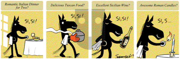 Dark Side of the Horse on Tuesday April 22, 2014 Comic Strip