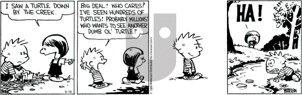 Calvin and Hobbes - Thursday August 18, 2016 Comic Strip