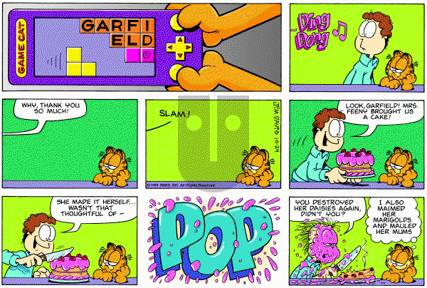 Garfield - Sunday October 24, 1999 Comic Strip