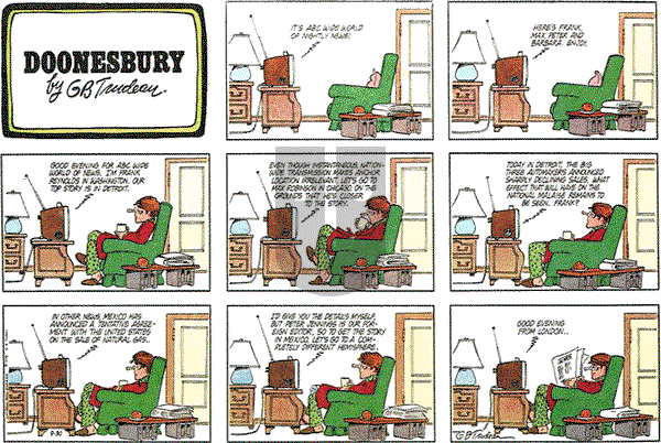 Doonesbury on Sunday September 30, 1979 Comic Strip