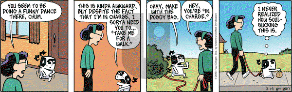Pooch Cafe on Wednesday March 14, 2018 Comic Strip