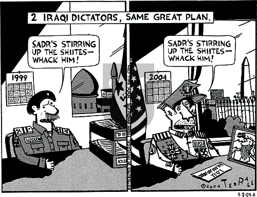Ted Rall on Thursday April 8, 2004 Comic Strip