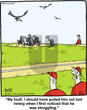 In the Bleachers - Friday August 10, 2001 Comic Strip