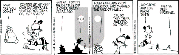 Over the Hedge on Monday May 8, 2000 Comic Strip